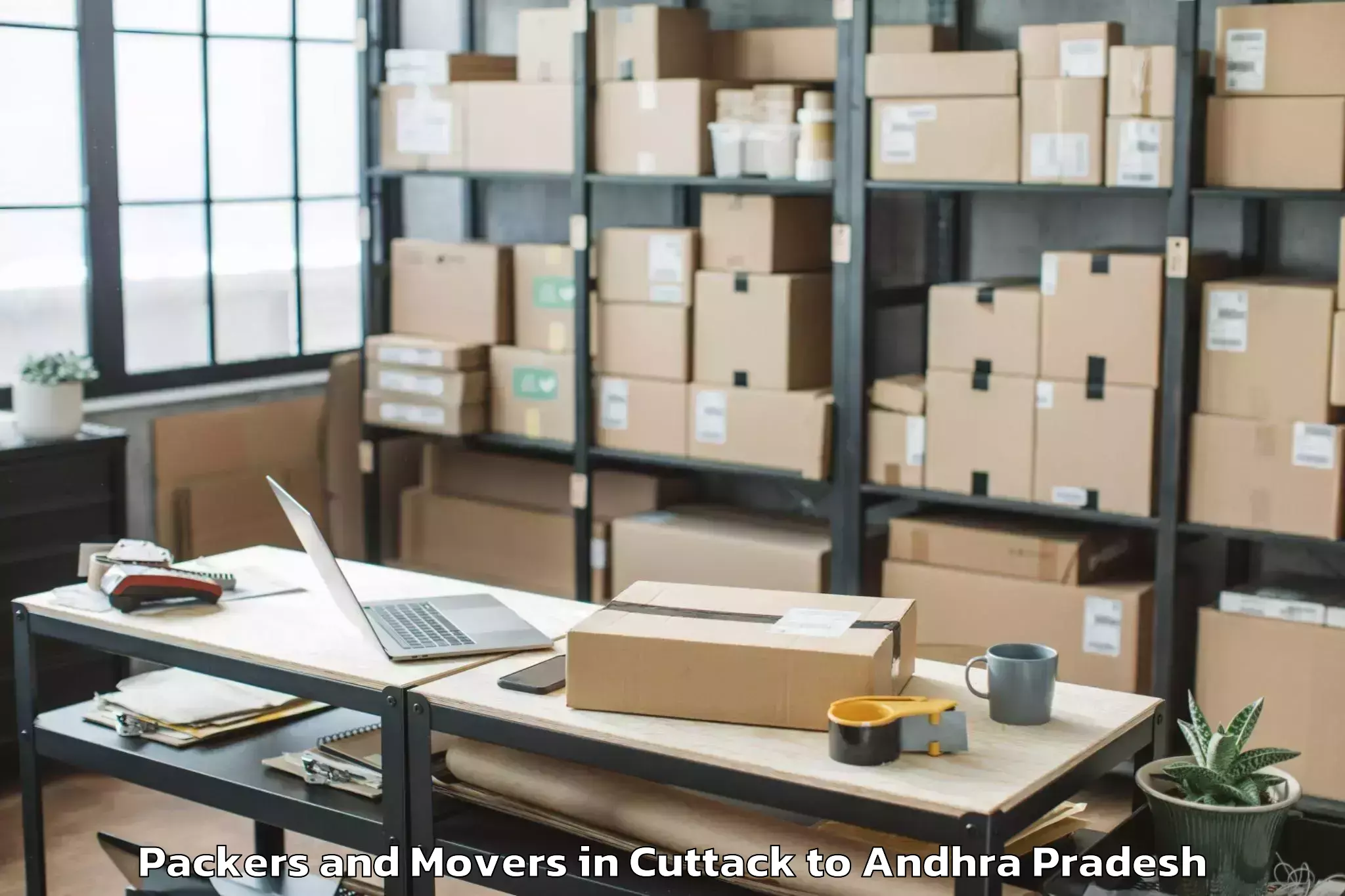 Cuttack to Vijayawada Packers And Movers Booking